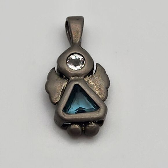 Sterling Silver Blue Angel Pendant - Picture 1 of 2
